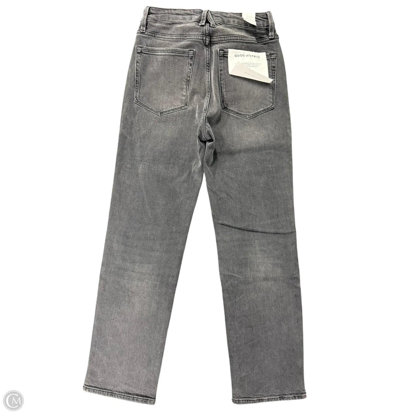 Jeans Straight By Good American In Grey Denim, Size: 6