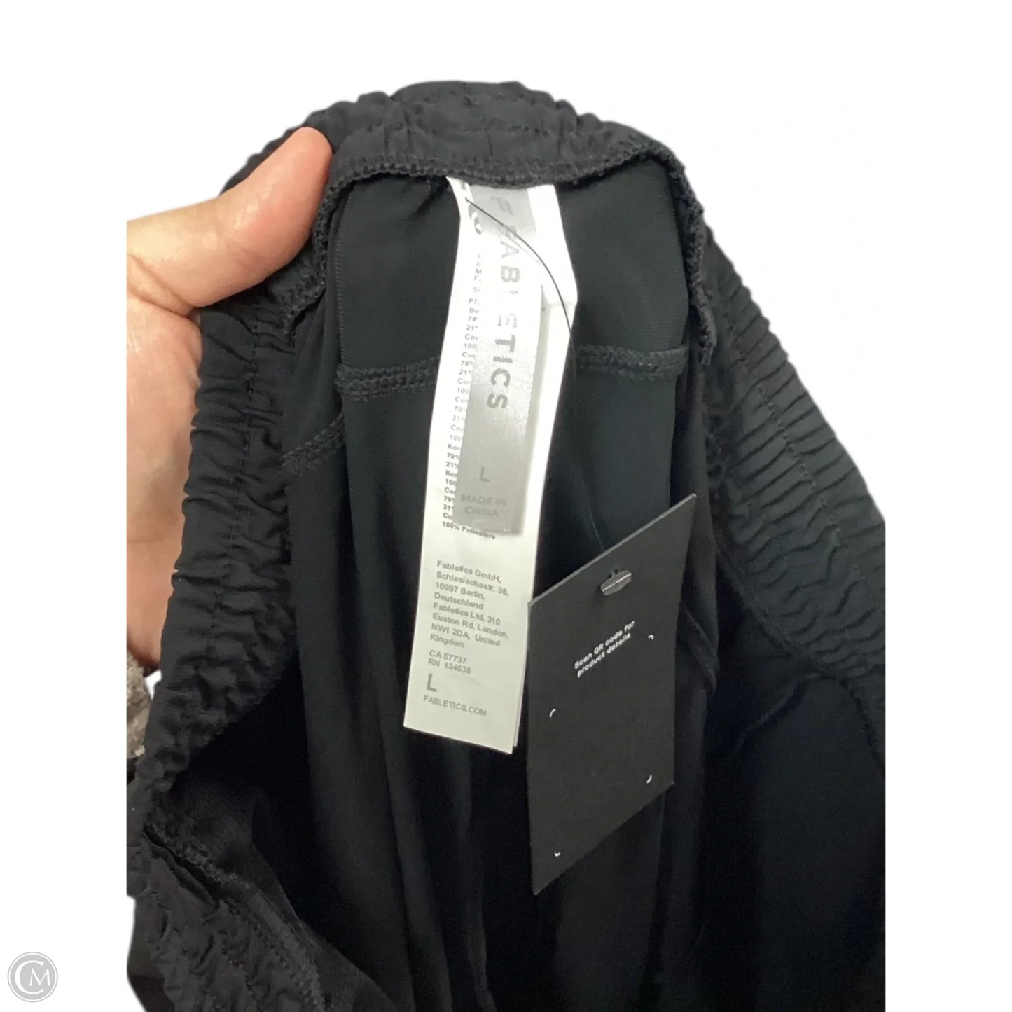 Athletic Pants By Fabletics In Black, Size: L