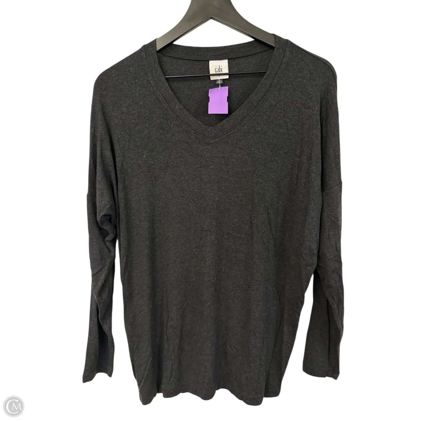 Top Long Sleeve Basic By Cabi In Black, Size: S