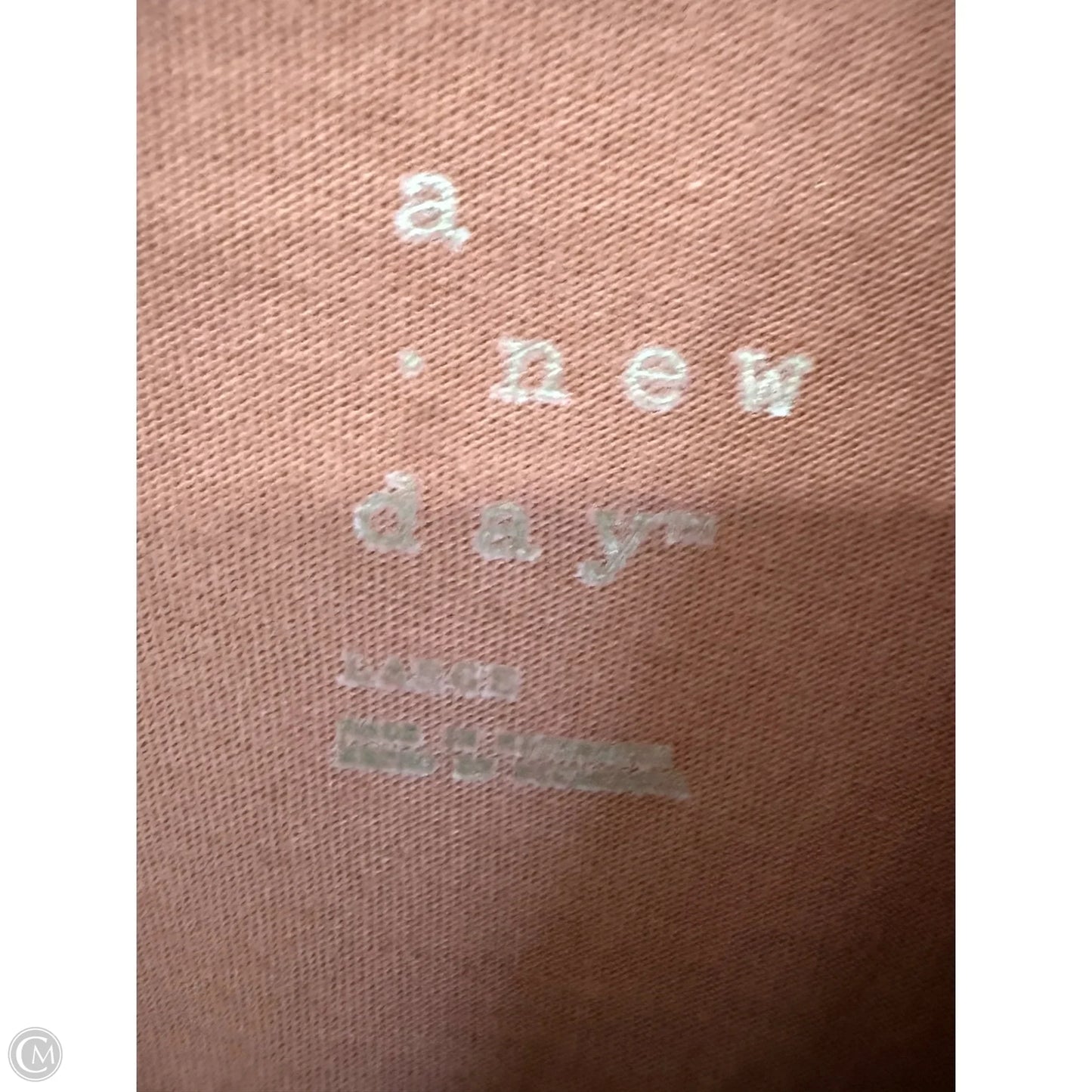 Top Short Sleeve Basic By A New Day In Brown, Size: L