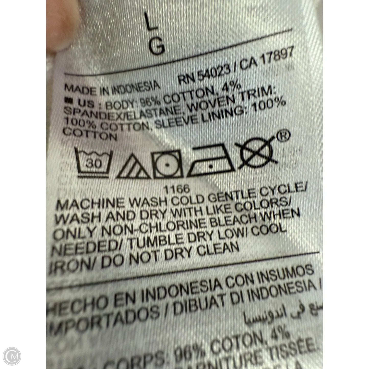 Top Short Sleeve By Old Navy In White, Size: L