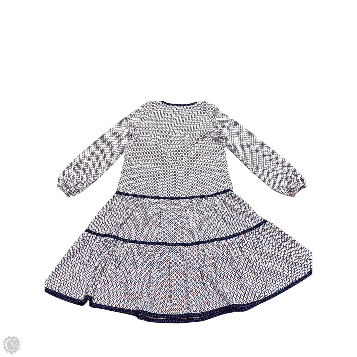 Dress Designer By Tory Burch In Blue & Red & White, Size: 6