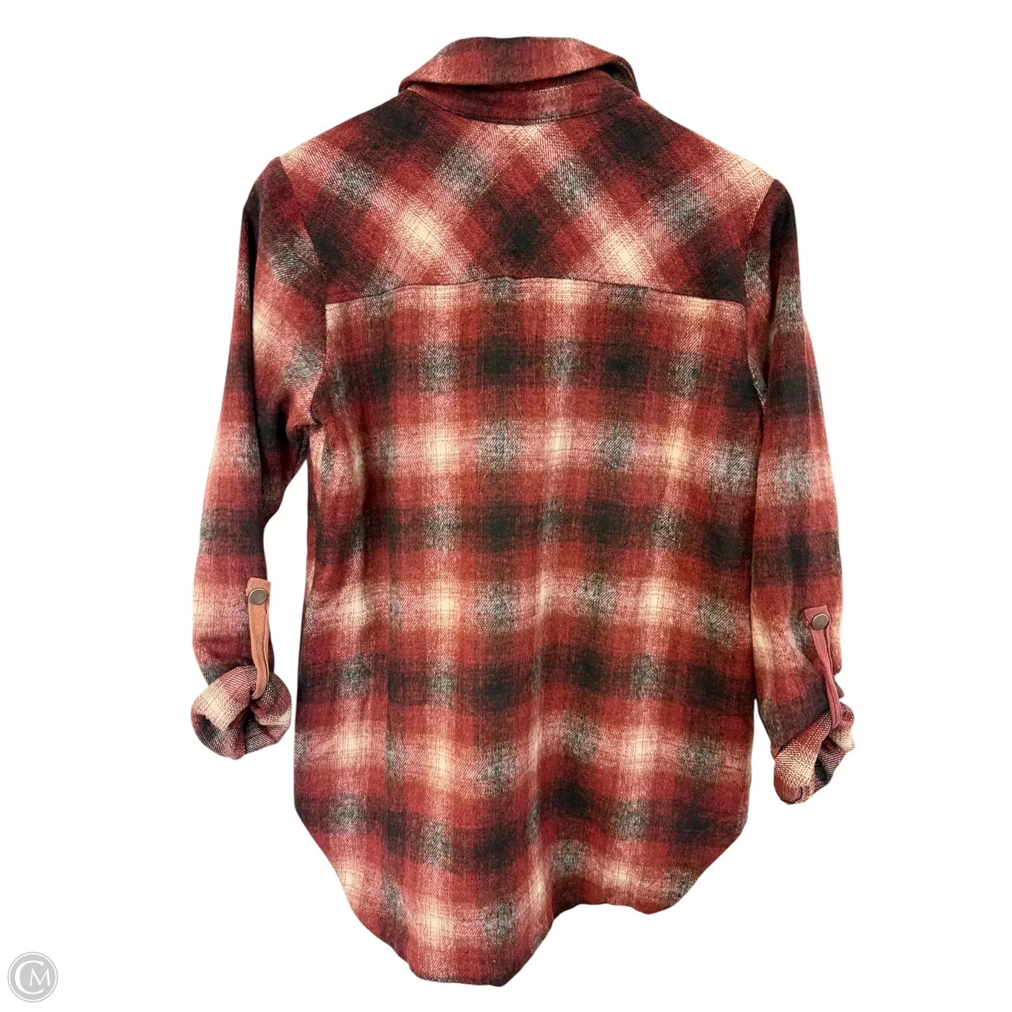 Jacket Shirt By Mystree In Red, Size: S