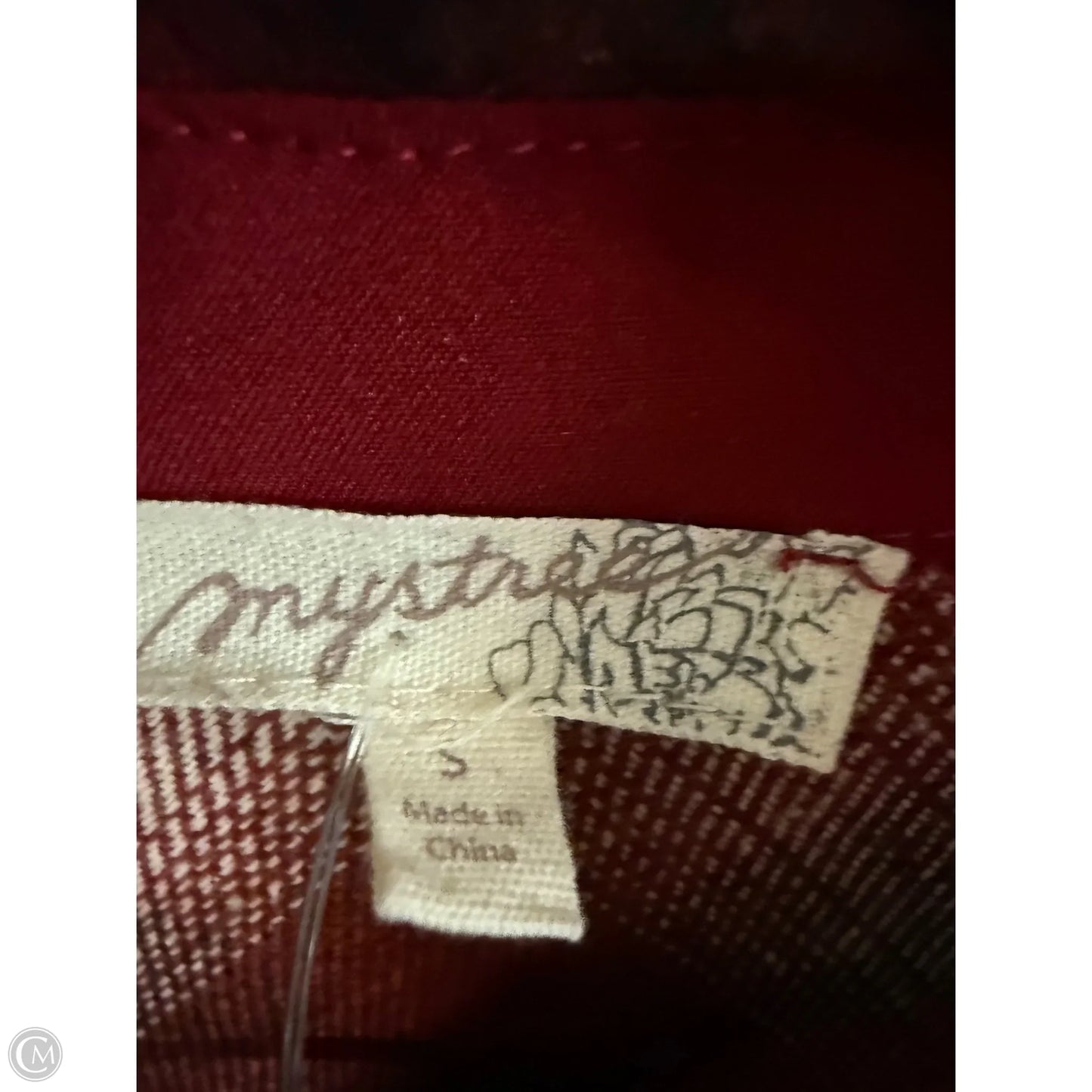 Jacket Shirt By Mystree In Red, Size: S