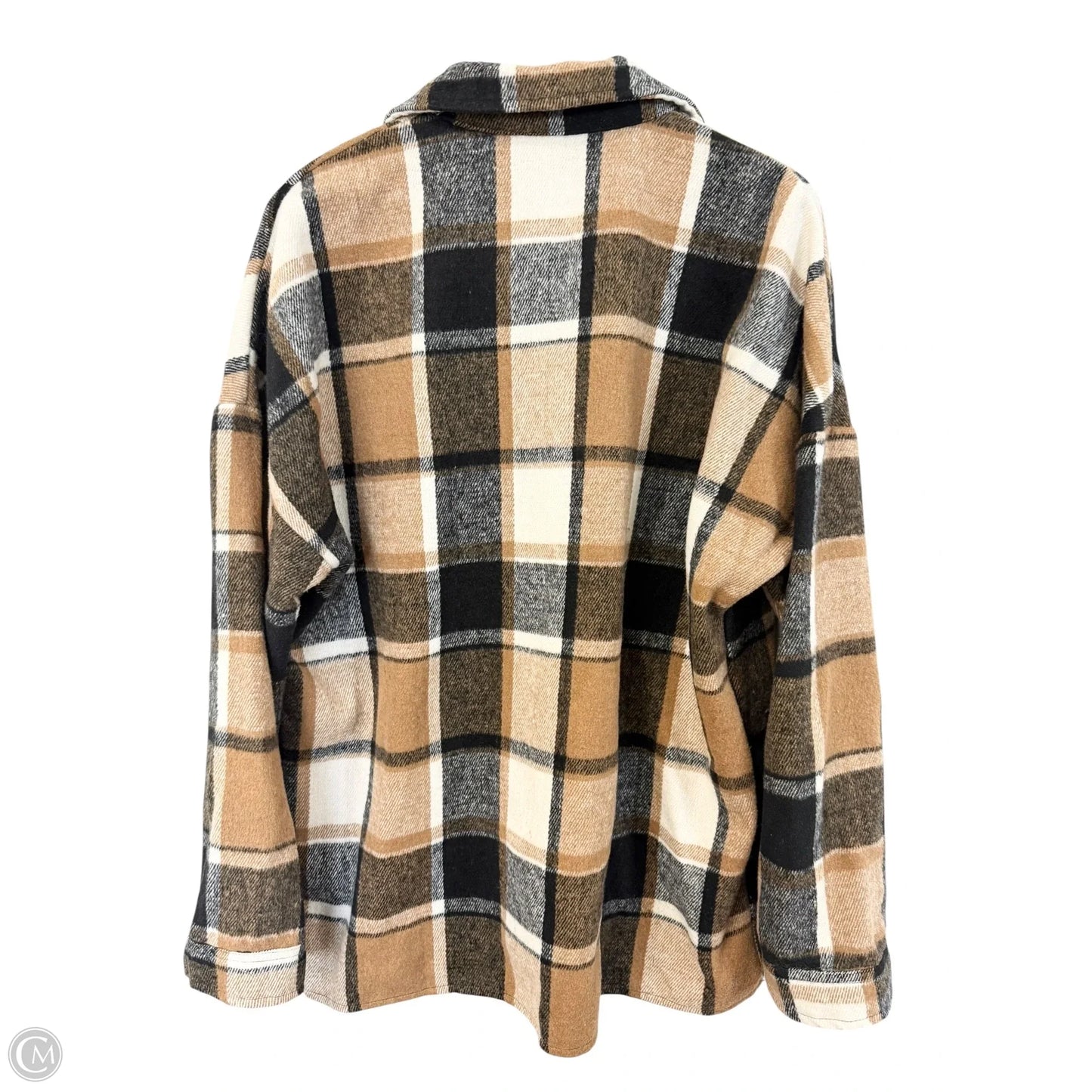 Jacket Shirt By Cmf In Plaid Pattern, Size: Xl