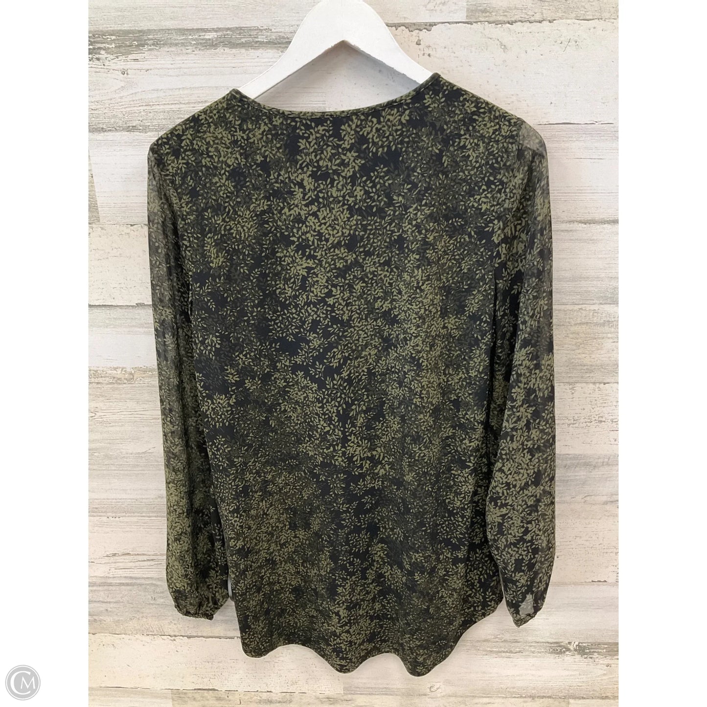 Tunic Long Sleeve By White House Black Market In Green, Size: S