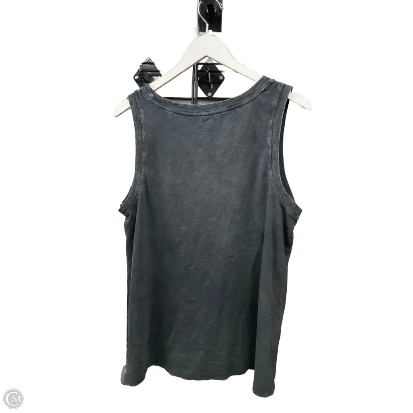 Top Sleeveless By Time And Tru In Grey, Size: L