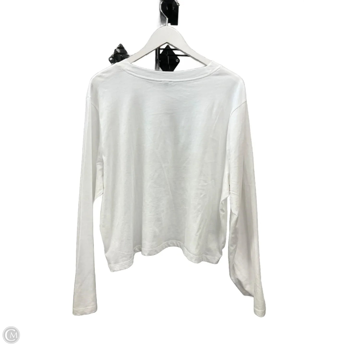 Top Long Sleeve By Express In White, Size: Xl