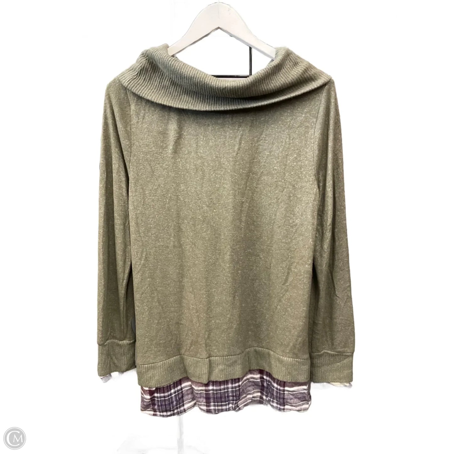Top Long Sleeve By Zac And Rachel In Green, Size: S
