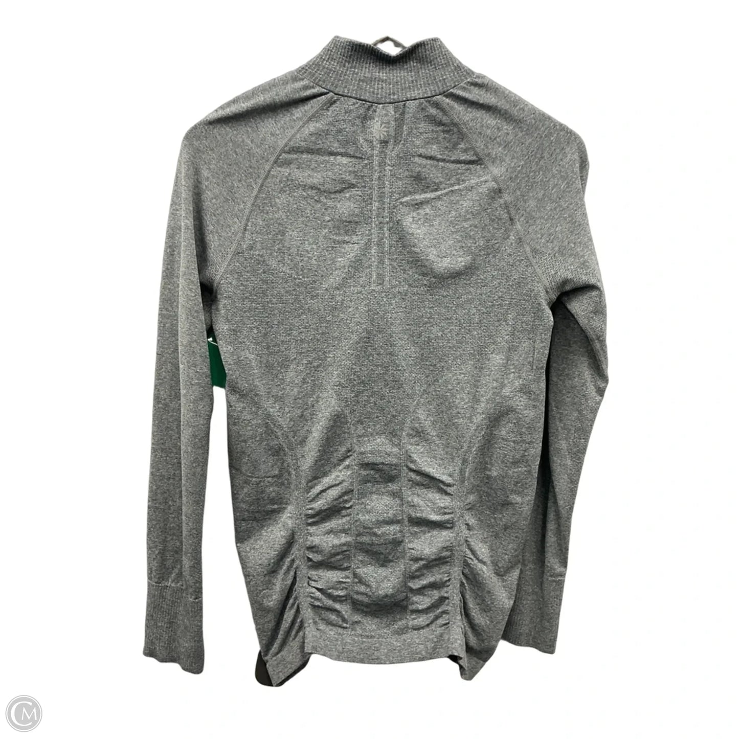 Athletic Top Long Sleeve Collar By Athleta In Grey, Size: M