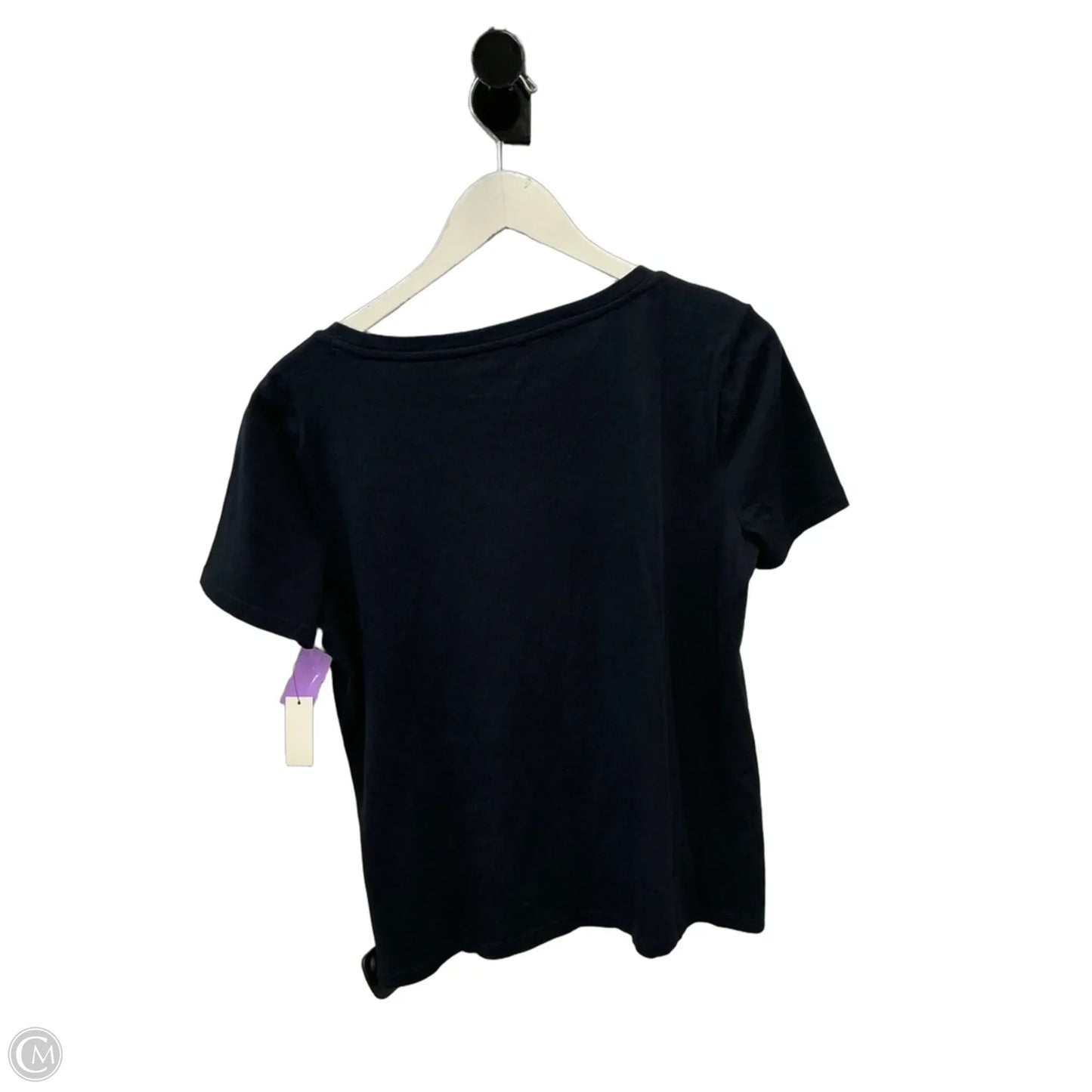 Top Short Sleeve By Talbots In Navy, Size: M