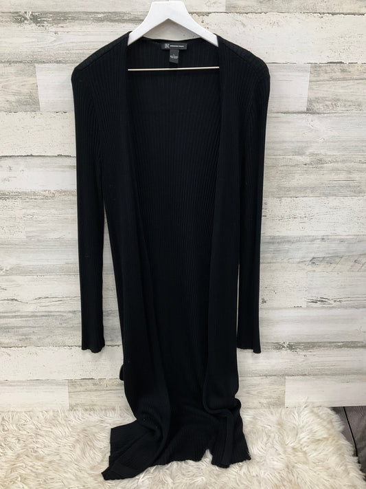 Sweater Cardigan By Inc In Black, Size: L