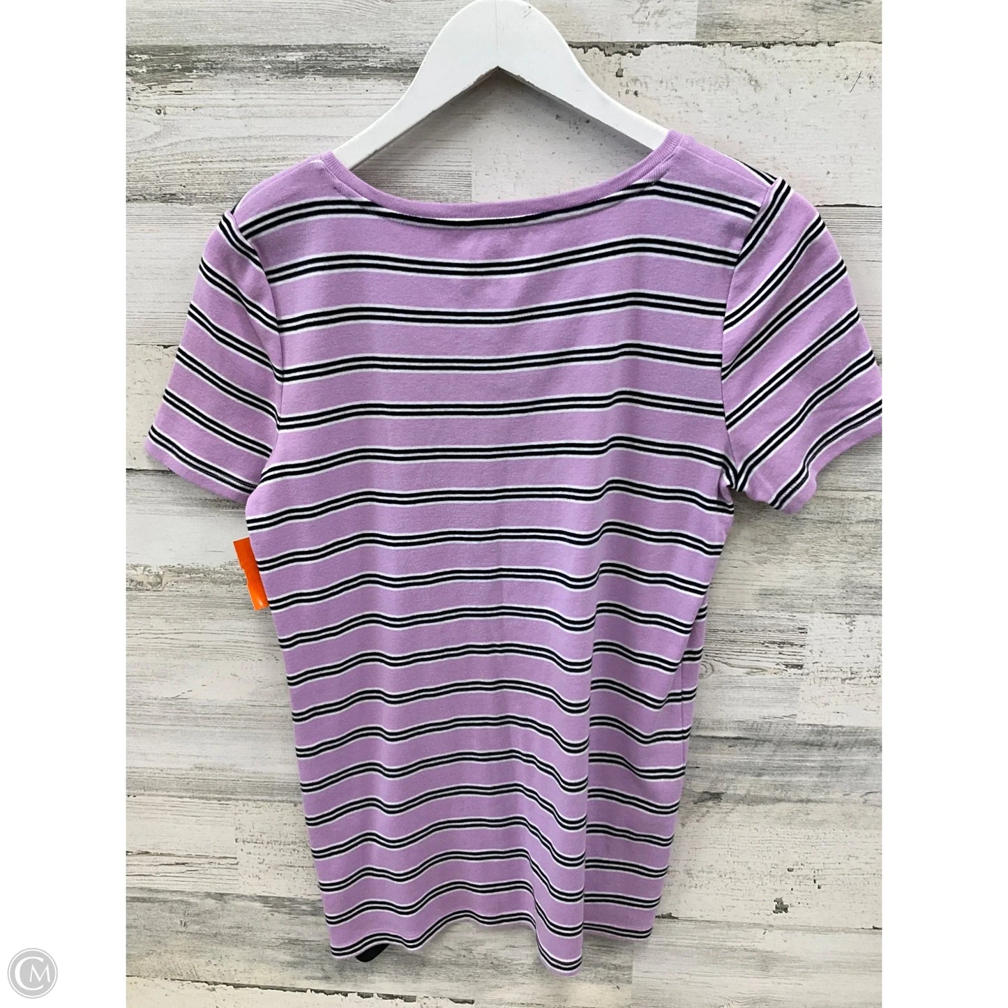 Top Short Sleeve By Talbots In Purple, Size: M