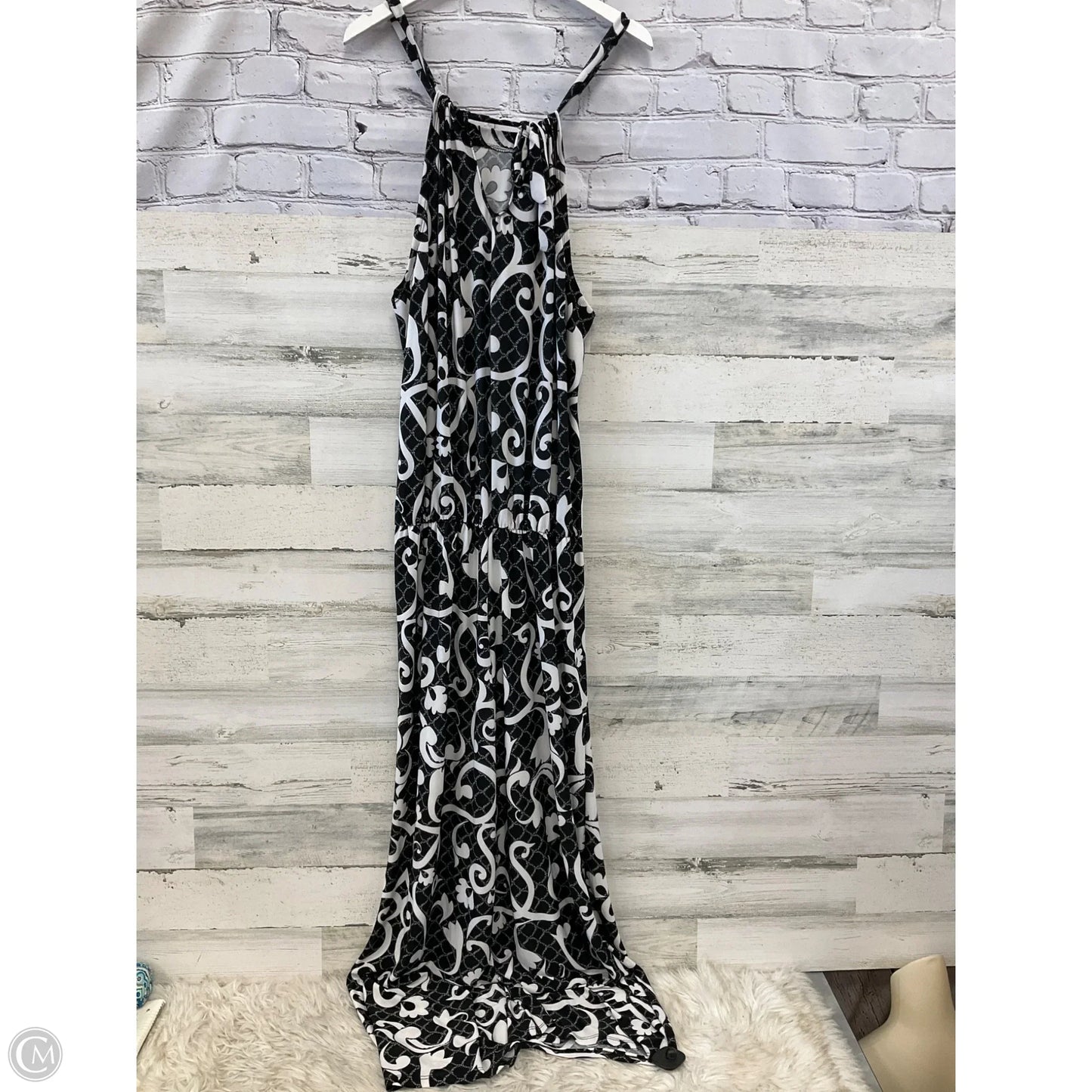 Jumpsuit By Clothes Mentor In Black & White, Size: 2x