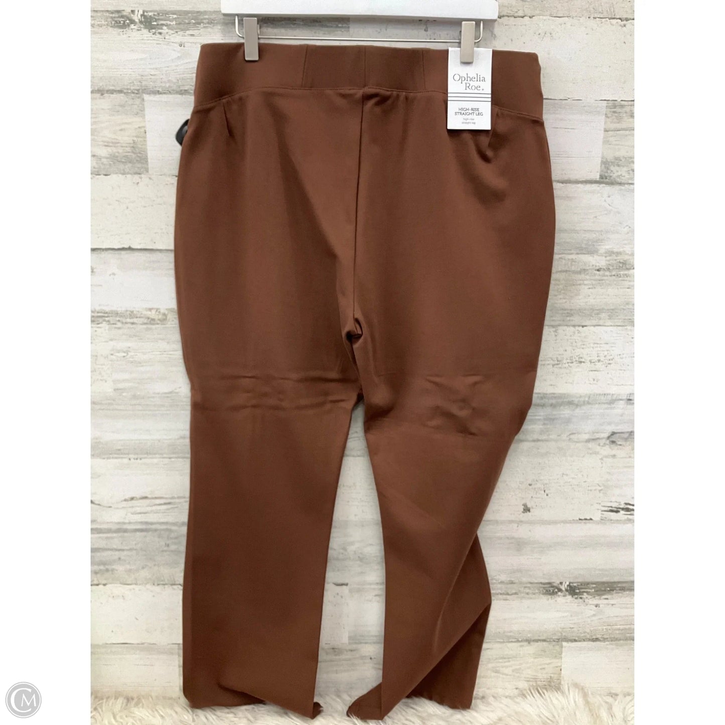 Pants Leggings By Ophelia Roe In Brown, Size: 1x