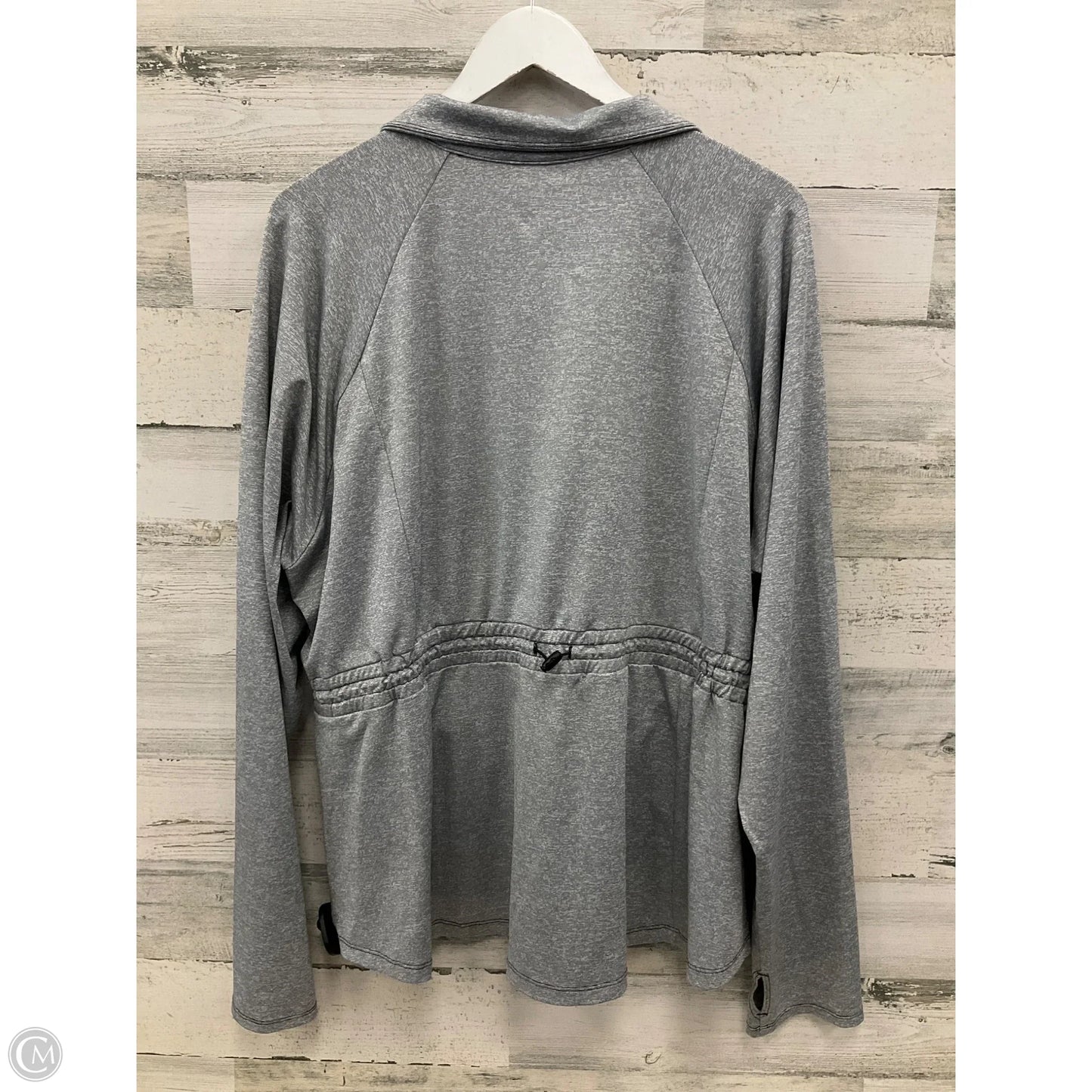 Athletic Jacket By Tek Gear In Grey, Size: 2x