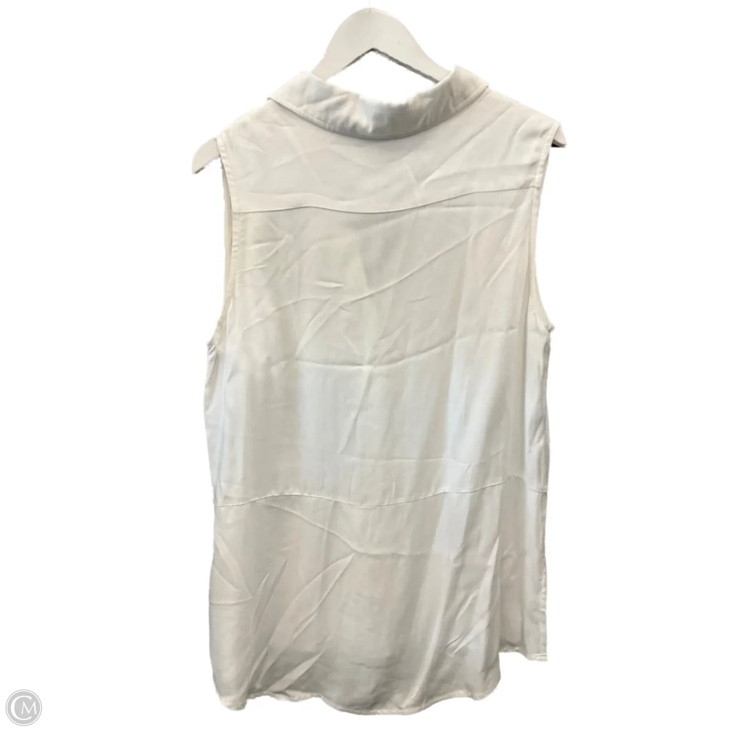 Top Sleeveless By Clothes Mentor In White, Size: M
