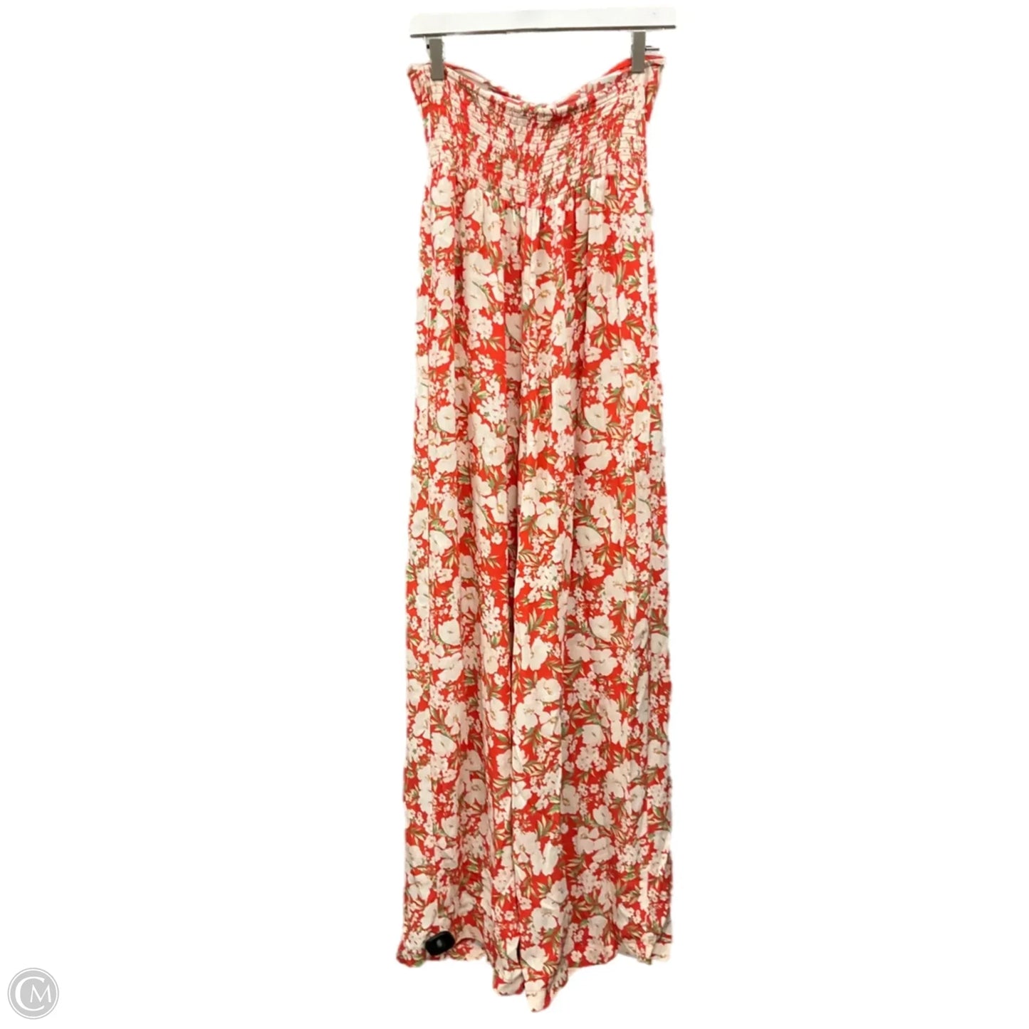 Jumpsuit By American Eagle In Orange & White, Size: M