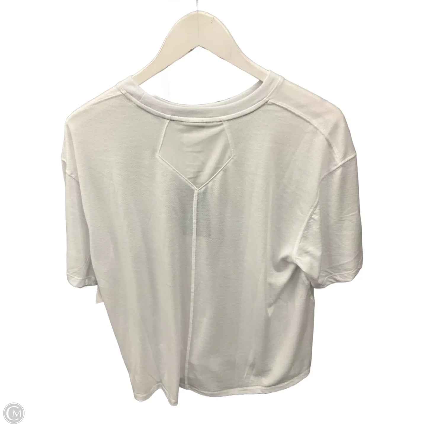 Athletic Top Short Sleeve By Clothes Mentor In White, Size: M