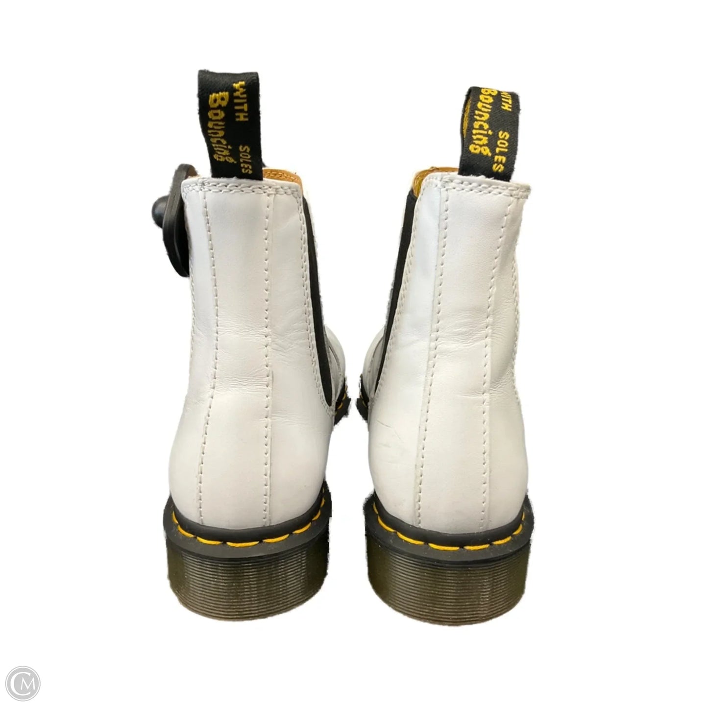 Boots Ankle Heels By Dr Martens In White, Size: 10