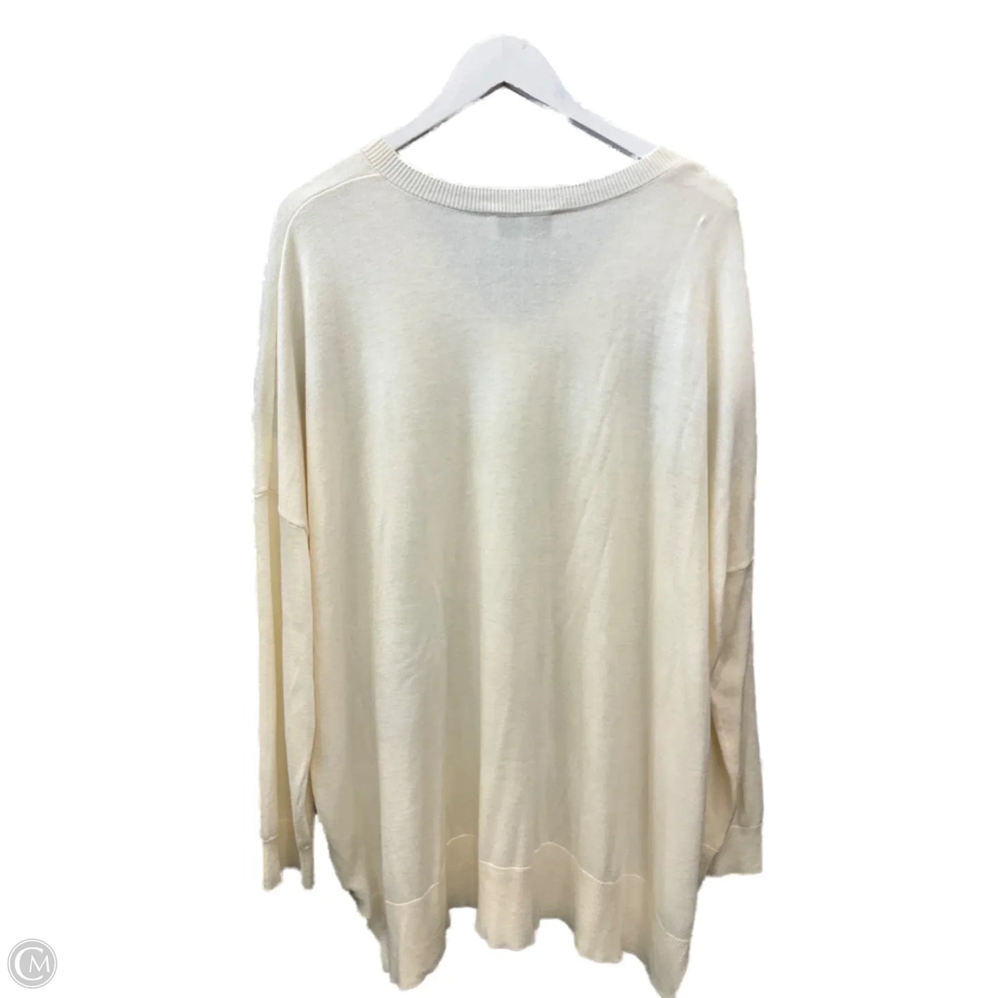 Sweater By Laurie Felt In Cream, Size: 2x