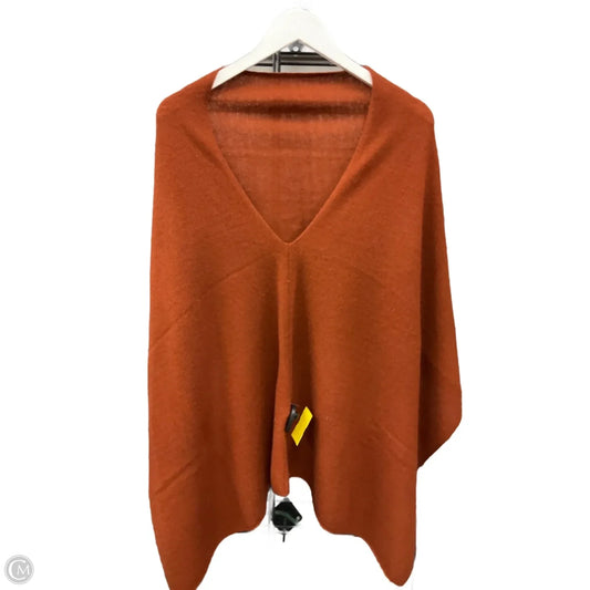 Poncho By Clothes Mentor In Orange, Size: 0