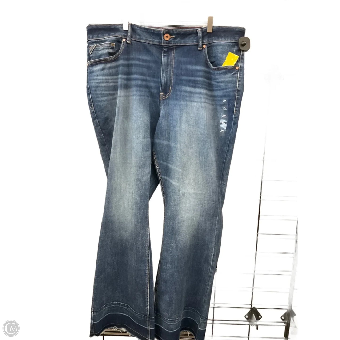 Jeans Flared By Maurices In Blue Denim, Size: 24
