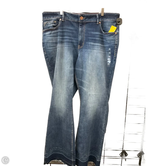 Jeans Flared By Maurices In Blue Denim, Size: 24