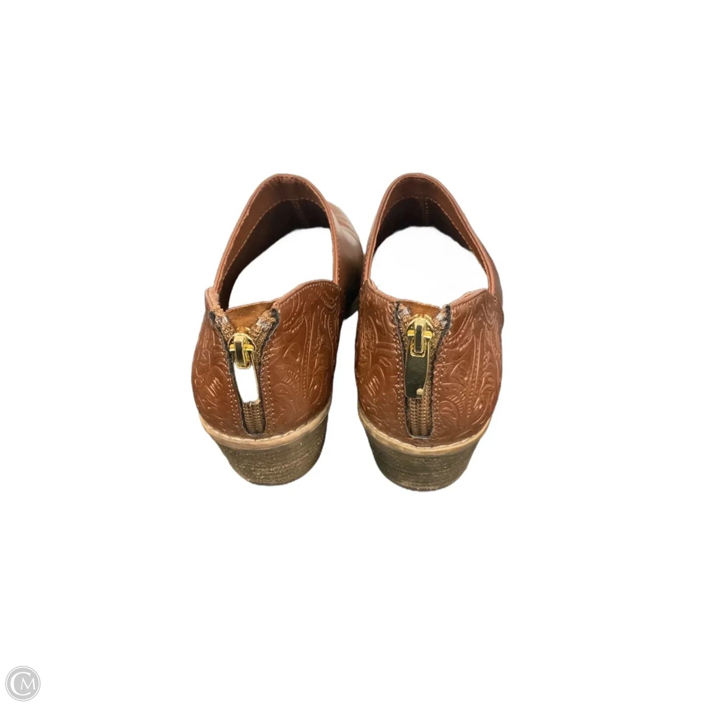 Boots Ankle Flats By Xappeal In Brown, Size: 8