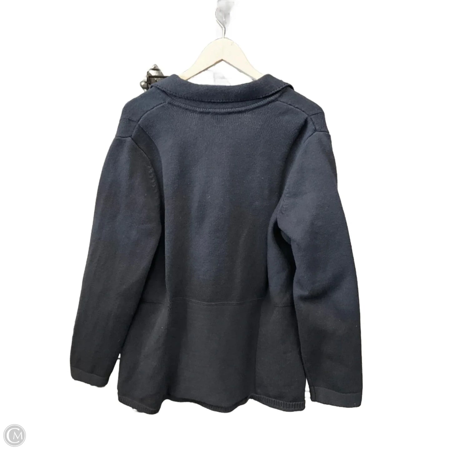 Sweater Cardigan By J. Jill In Navy, Size: Xl