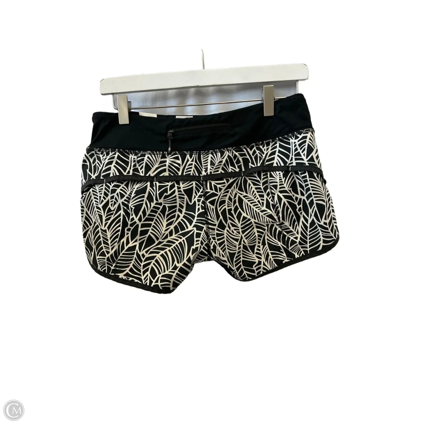 Athletic Shorts By Lululemon In Black & White, Size: 6