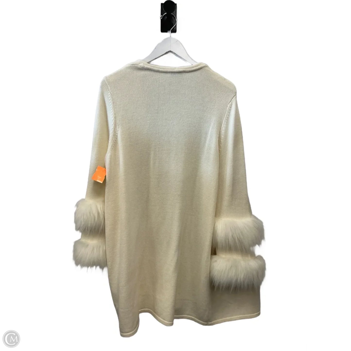 Sweater Cardigan By Chicos In Cream, Size: L