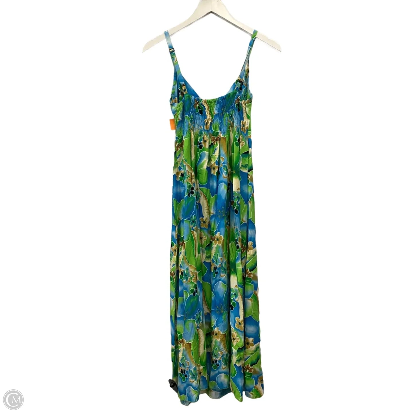 Dress Casual Maxi By Clothes Mentor In Blue & Green, Size: S