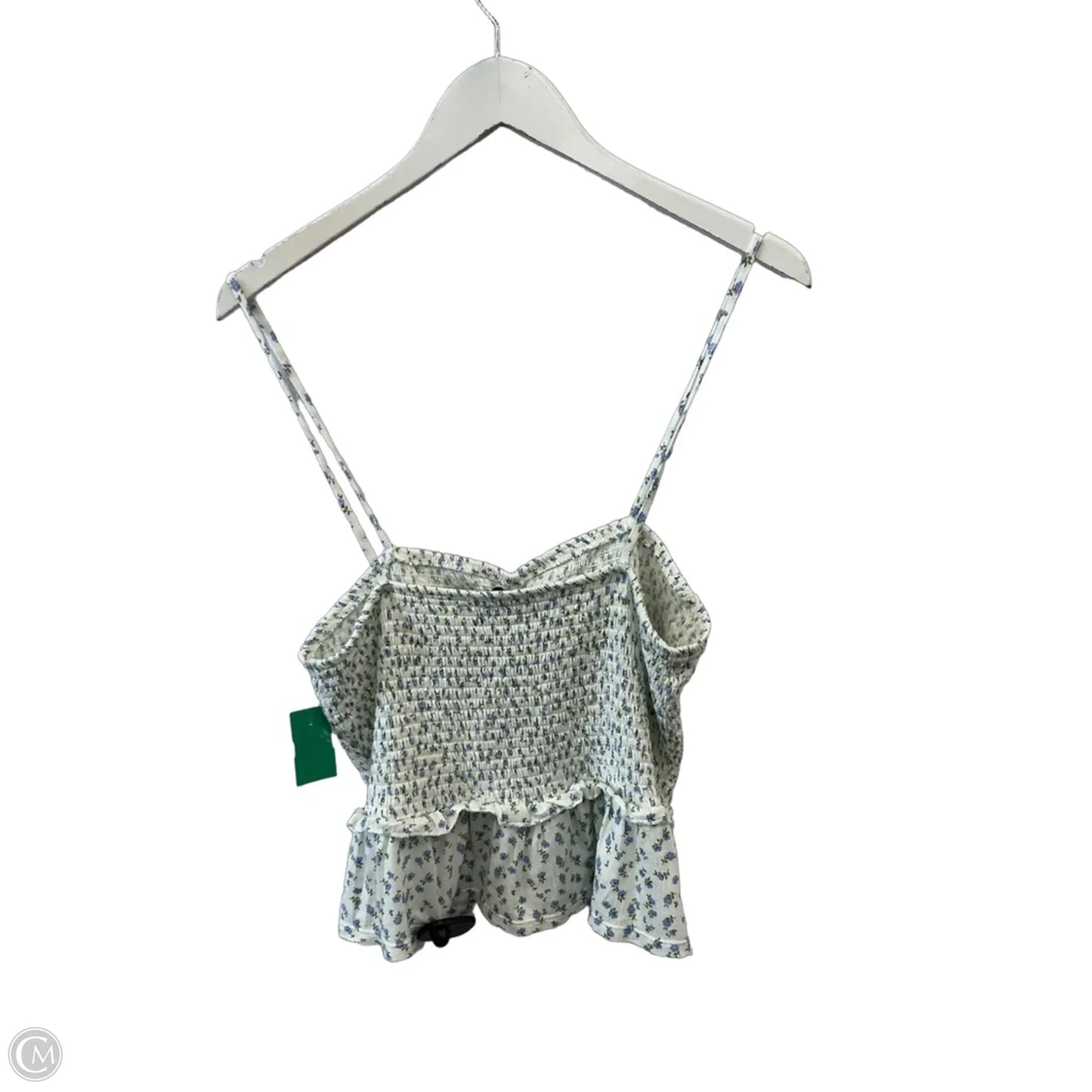 Top Sleeveless By Primark In Blue & Cream, Size: Xl