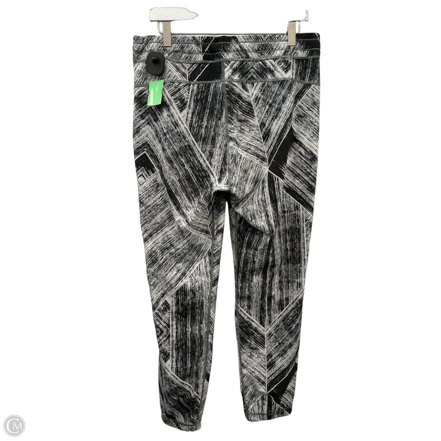 Athletic Pants By Lululemon In Black & White, Size: 10
