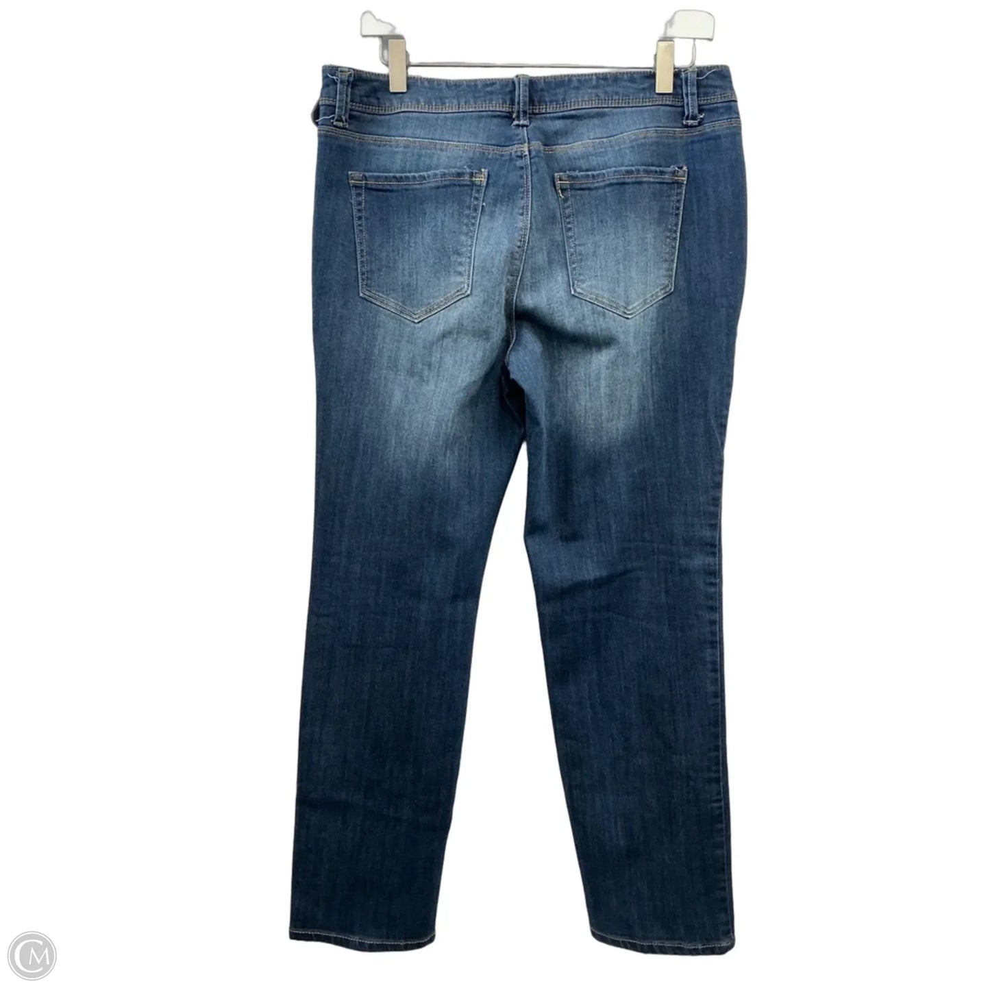 Jeans Straight By Ruff Hewn In Blue Denim, Size: 8