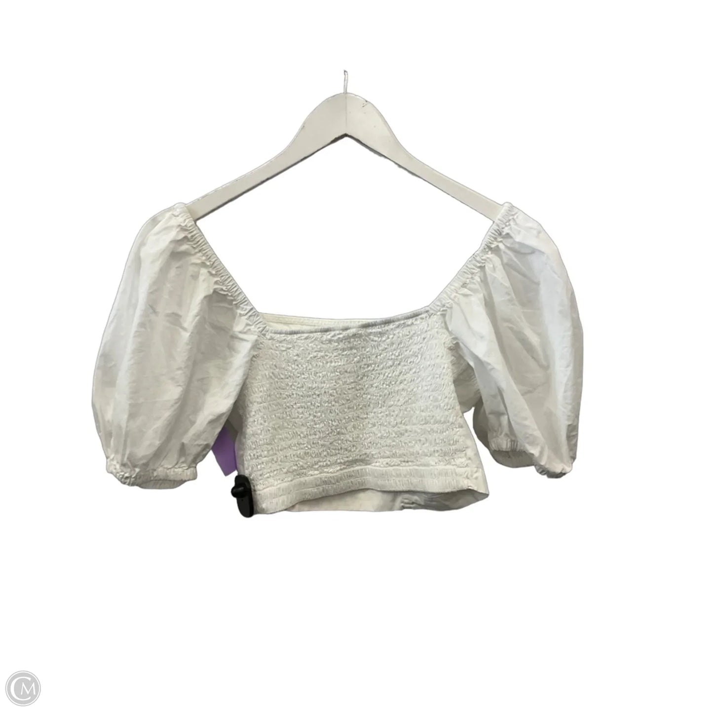 Top Short Sleeve By Aerie In White, Size: M