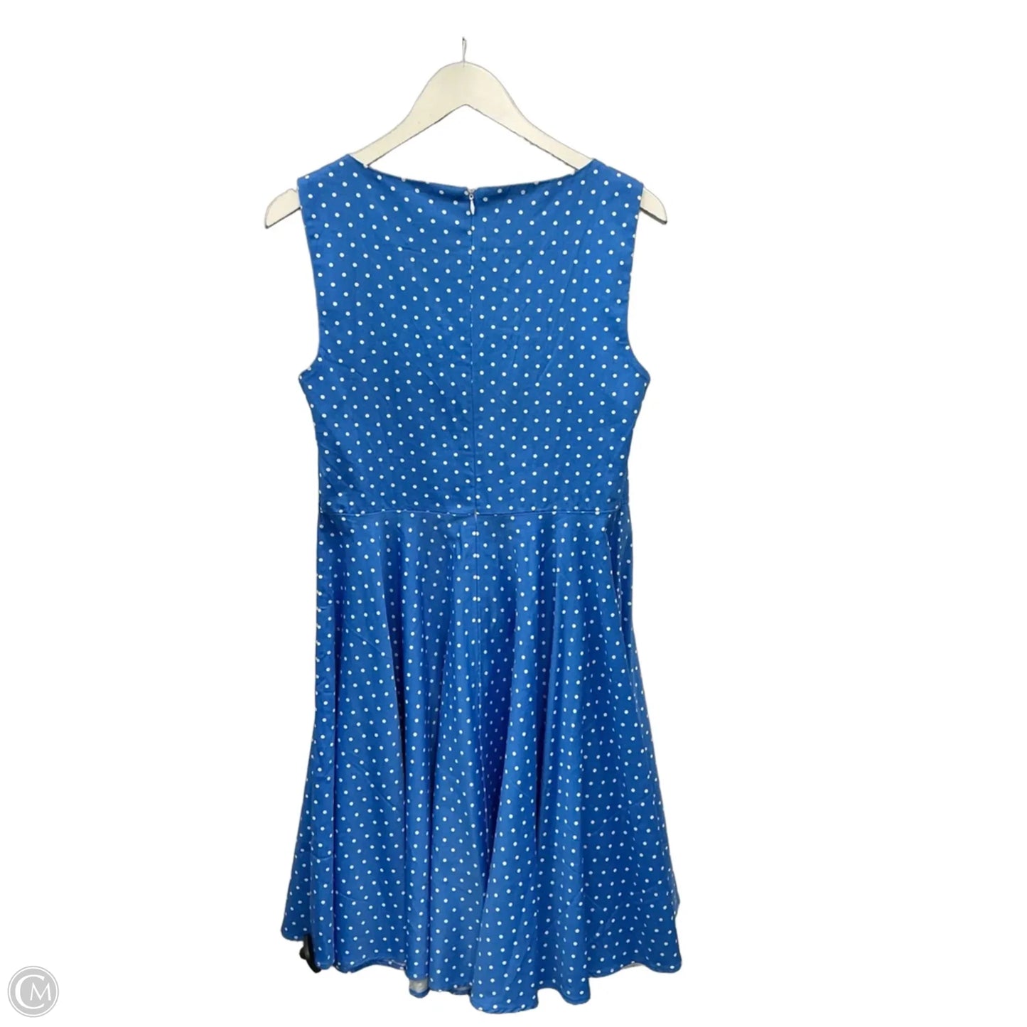 Dress Casual Midi By Grace Karin In Blue & White, Size: M