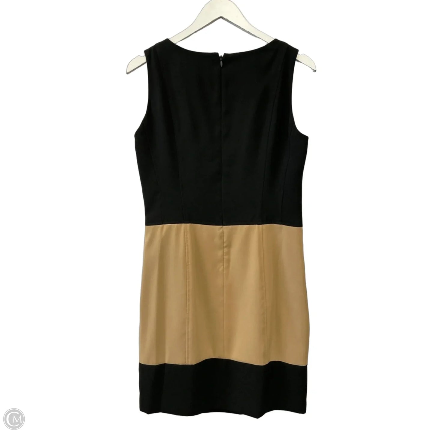 Dress Work By Nine West Apparel In Black & Tan, Size: M