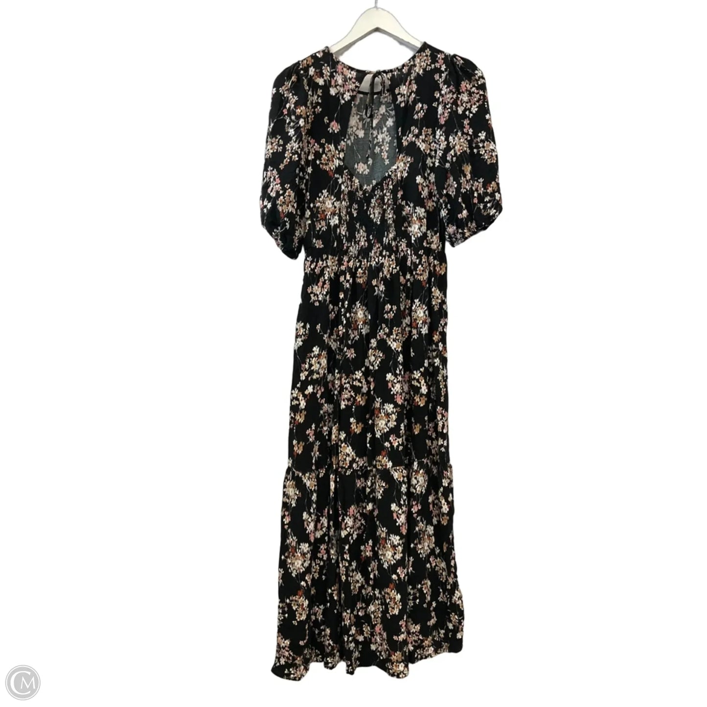Dress Casual Midi By Time And Tru In Black, Size: S