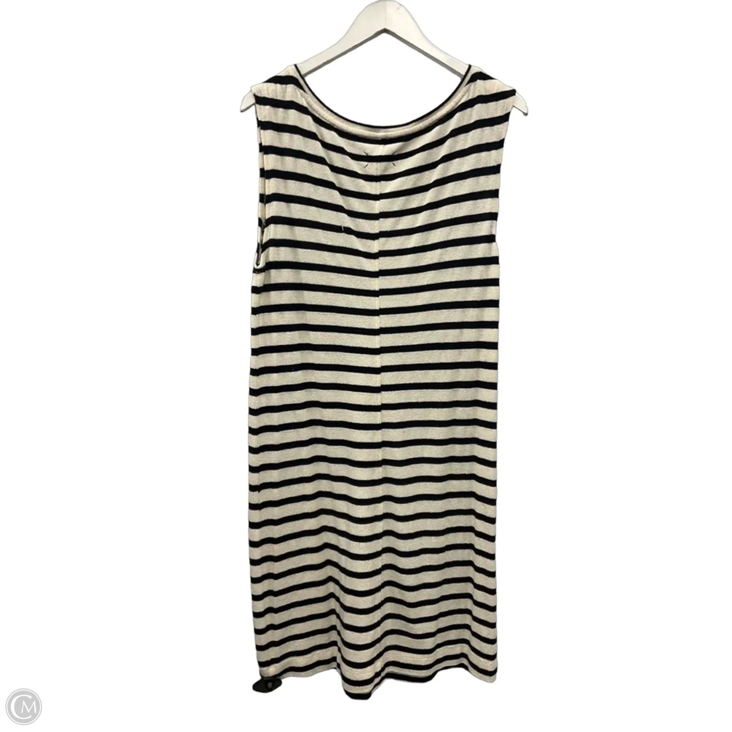 Dress Casual Midi By Lou And Grey In Black & Cream, Size: L