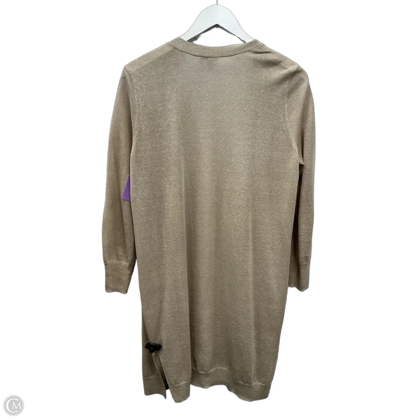Sweater Cardigan By Halogen In Tan, Size: Mp