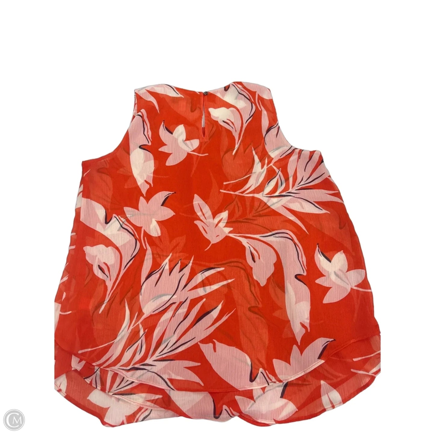 Top Sleeveless By Clothes Mentor In Orange, Size: M