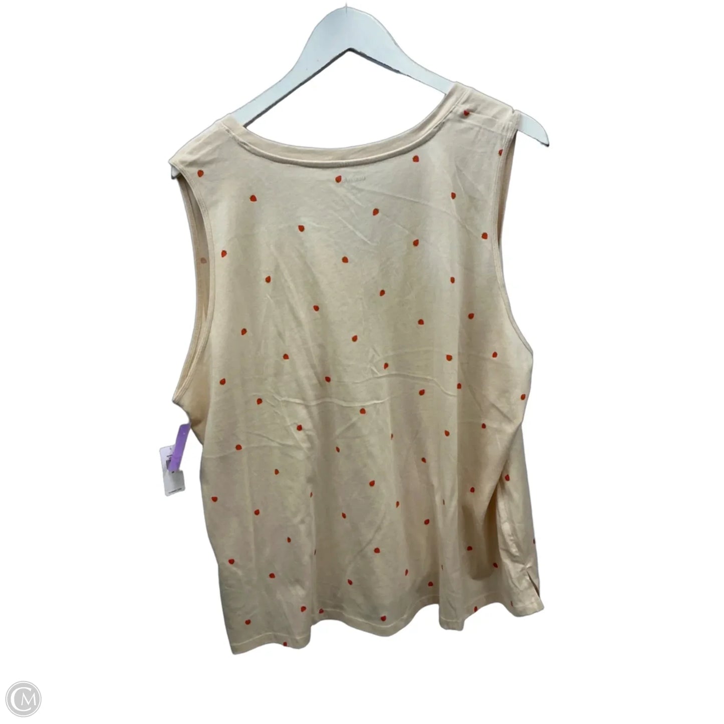 Top Sleeveless By Old Navy In Cream, Size: 2x