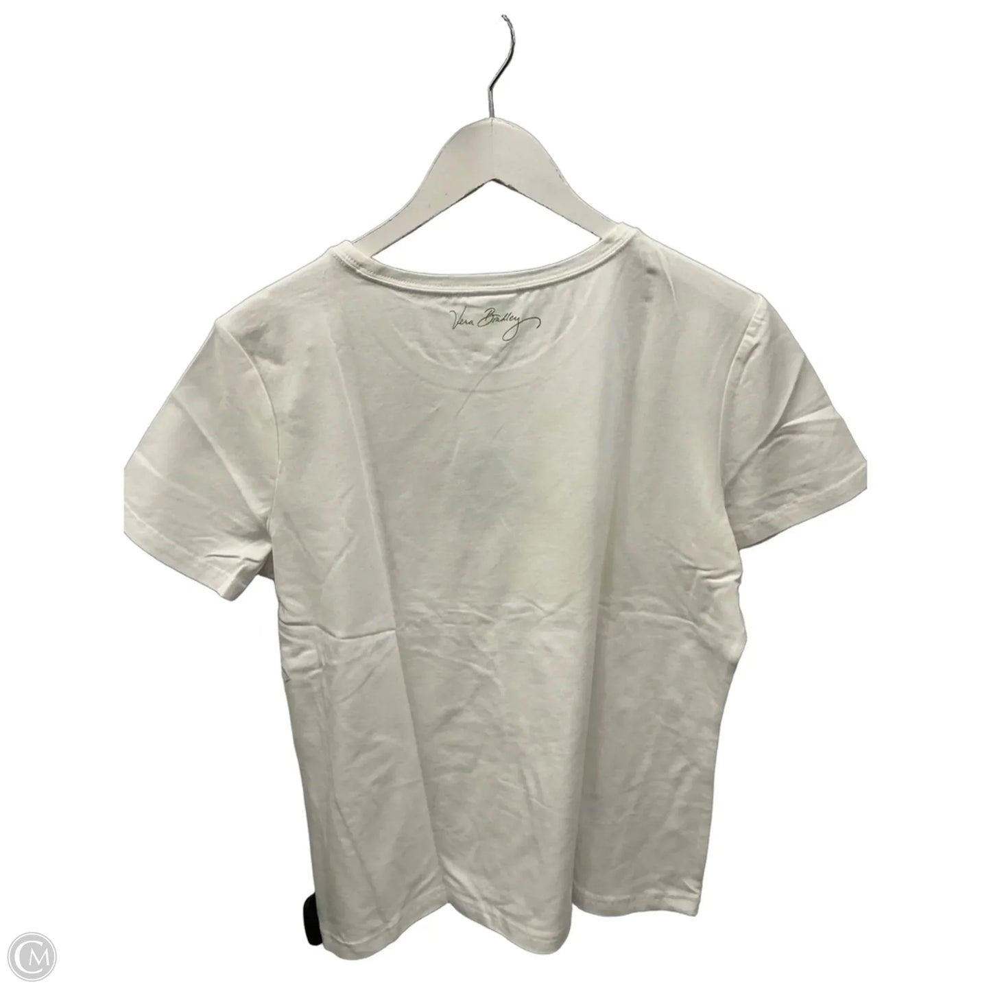 Top Short Sleeve By Vera Bradley In White, Size: Xl