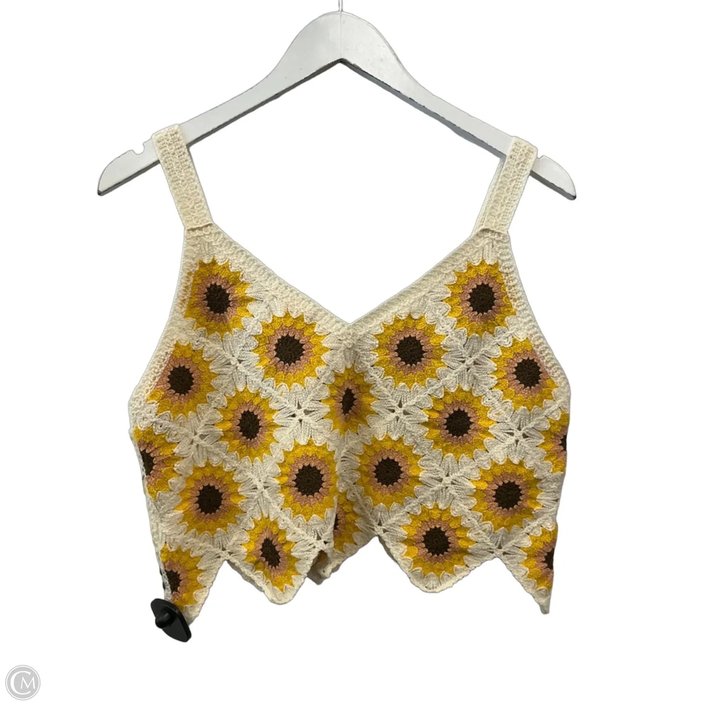Top Sleeveless By Clothes Mentor In Gold, Size: M