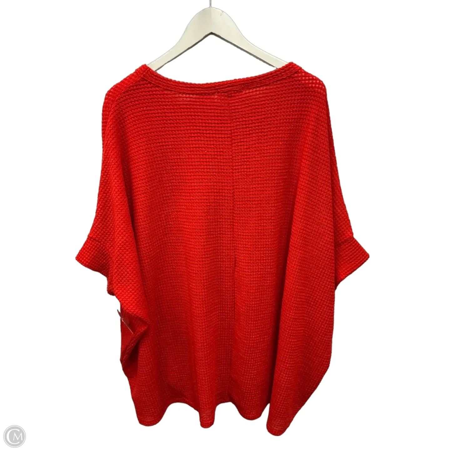 Top Short Sleeve By Andree By Unit In Red, Size: 2x