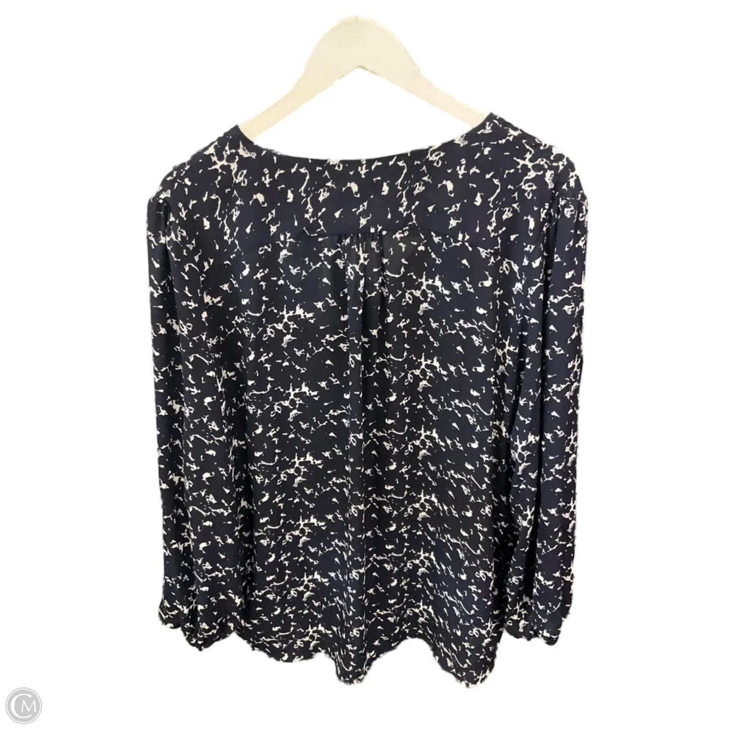 Top 3/4 Sleeve By Premise Studio In Navy, Size: 2x