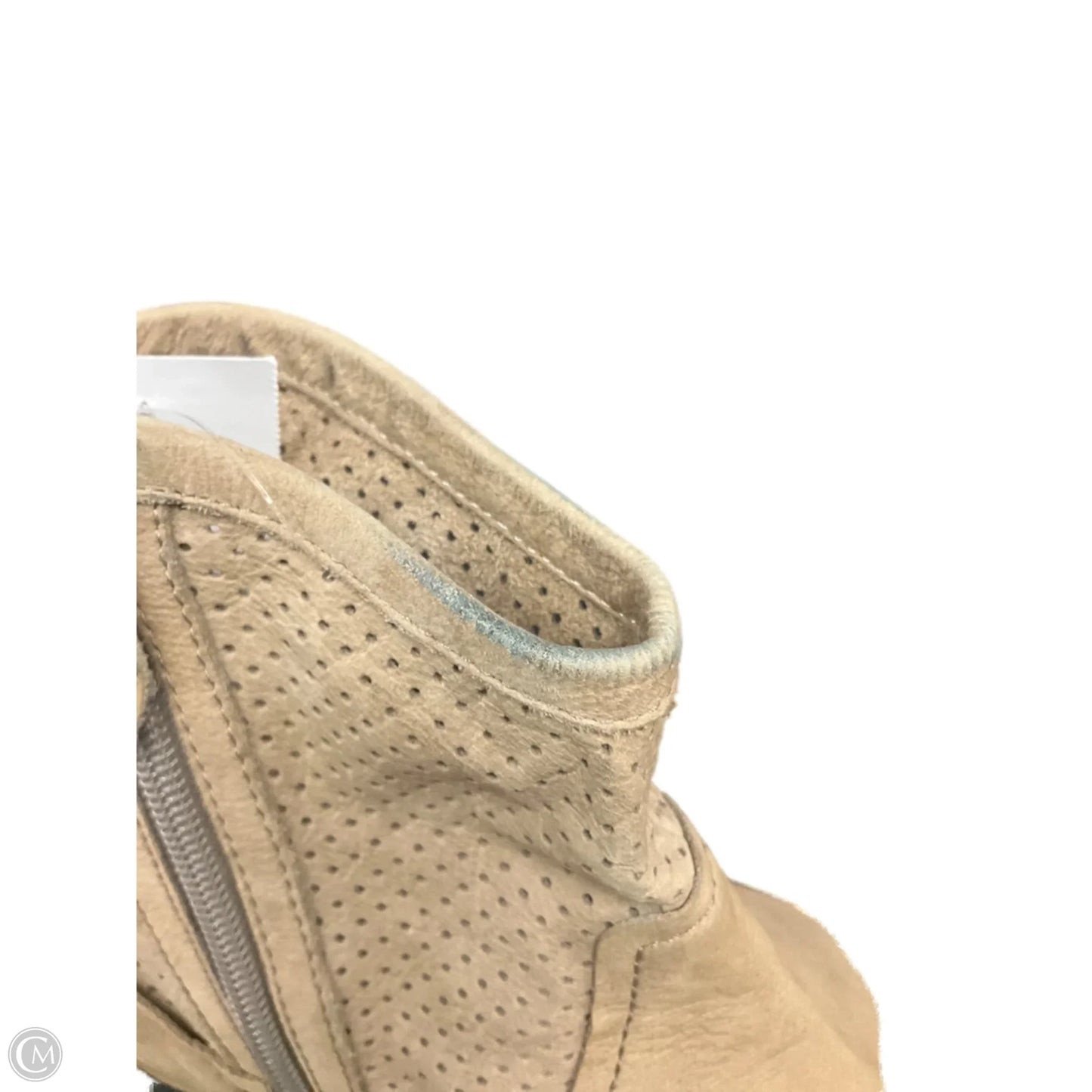 Boots Ankle Flats By Franco Sarto In Beige, Size: 10