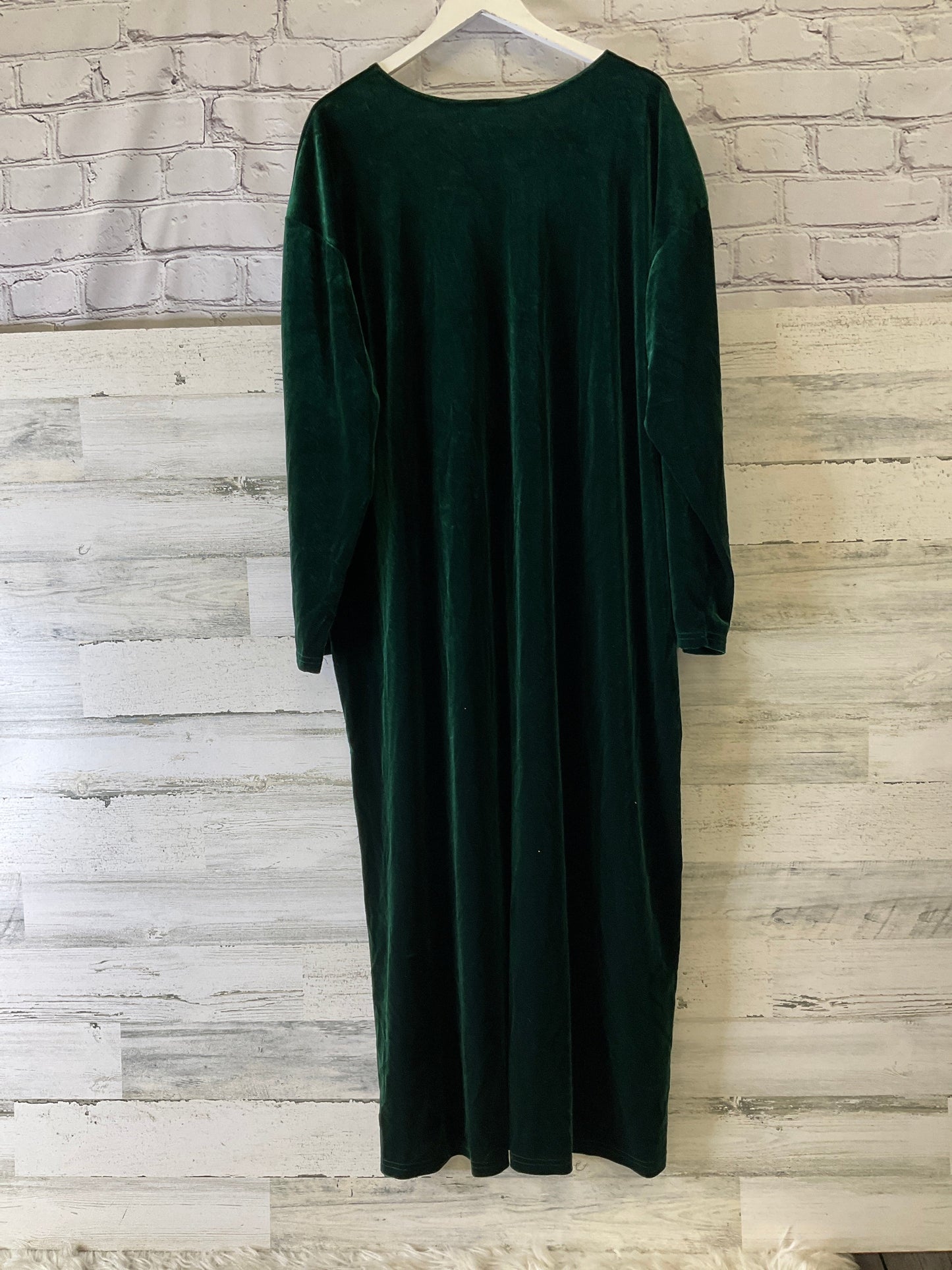 Dress Party Long By Clothes Mentor In Green, Size: 4x